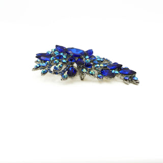 Large Blue AB Rhinestone Brooch or Pendant