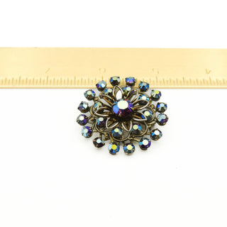 Vintage 1950's AB Rhinestone Brooch