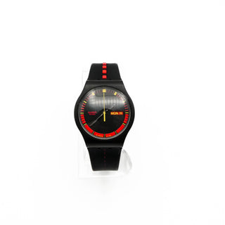 Swatch Jelly In Jelly Black On Fire Watch SUJB704