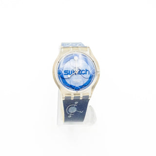 Swatch Puzzle Motion Blue Satellite Watch SUPK101