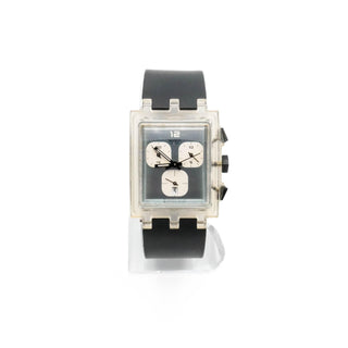 Swatch Square Chrono After Burner Watch SUEK402