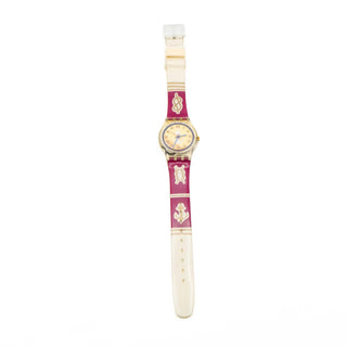 Swatch Lady Red Knot Watch LK130 NIB