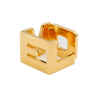 Motley by Christopher Thompson Royds - Gold Love Squared Ring Size 7.5