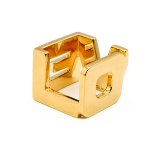 Motley by Christopher Thompson Royds - Gold Love Squared Ring Size 7.5