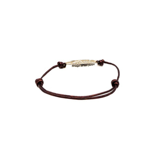 Footnotes Family Tree Silver Plated Leather Bracelet