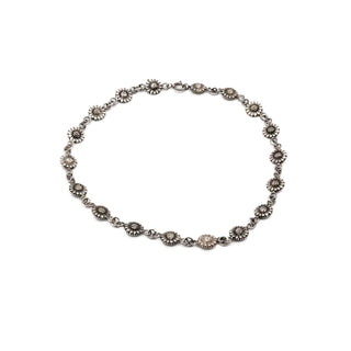 Vintage 9-Inch Sterling Silver Sunflower Bracelet or Anklet