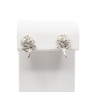 Vintage Marcasite Brooch And Earrings Set in Sterling Silver