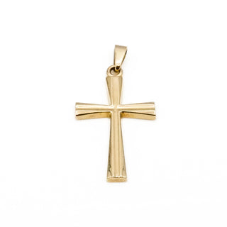 Vintage 8K Yellow Gold Cross Pendant