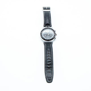 Swatch Irony Chrono High Tail Watch YCS1000 Leather Band