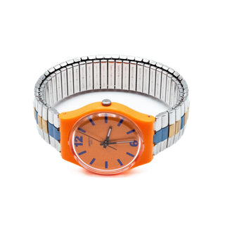 Swatch Gent Pangasius Watch GO113 With Stainless Steel Flex Band