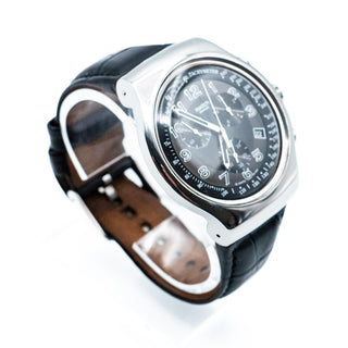 Swatch Irony The Chrono Turn Your Black Watch YOS440