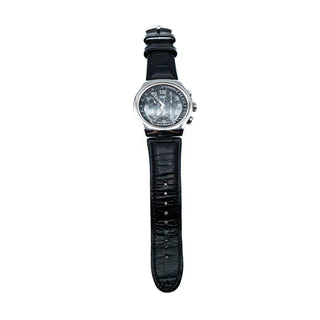 Swatch Irony The Chrono Turn Your Black Watch YOS440