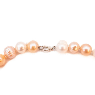 Vintage 18.5-Inch Cultured 11mm Freshwater Pearl Necklace With 925 Clasp