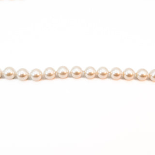 Vintage 44-Inch Simulated 10mm Silver Grey Pearl Necklace