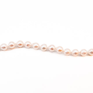 Vintage 23.5-Inch Cultured Freshwater Pink 8mm Pearl Necklace