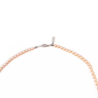 Vintage 17.5-Inch Marvella Simulated Graduating White Pearl Necklace