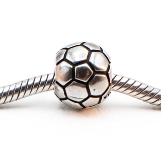 CHARMED MEMORIES Soccer Ball Sterling Silver Charm