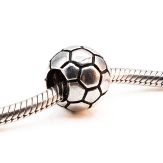 CHARMED MEMORIES Soccer Ball Sterling Silver Charm