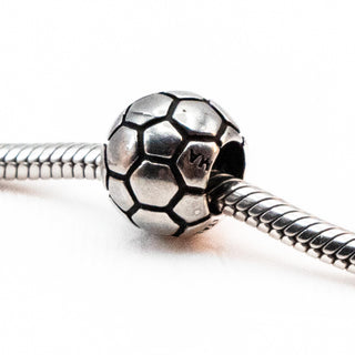 CHARMED MEMORIES Soccer Ball Sterling Silver Charm