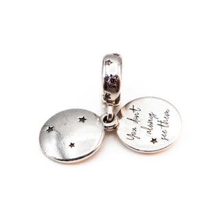 PANDORA Sister's Love Sterling Silver Dangle Charm