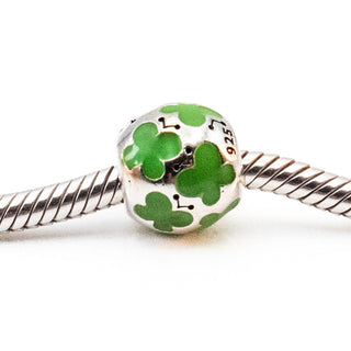 PANDORA Retired Green Enamel Butterfly Sterling Silver Charm
