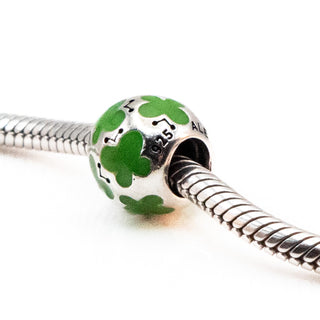 PANDORA Retired Green Enamel Butterfly Sterling Silver Charm