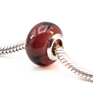 Chrysalis Purple Murano Glass Bead Sterling Silver Charm