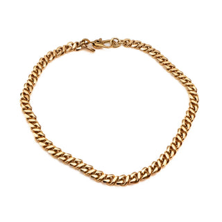 Vintage MONET Gold Plated Chain Link Bracelet 7 Inches