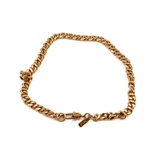 Vintage MONET Gold Plated Chain Link Bracelet 7 Inches