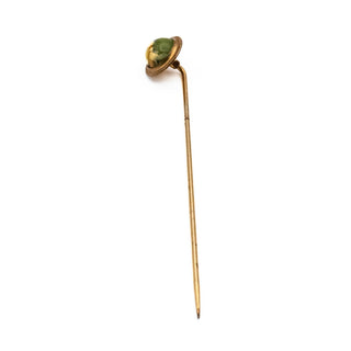 Unique Vintage Gold Plated Simulated Stone Stick Pin
