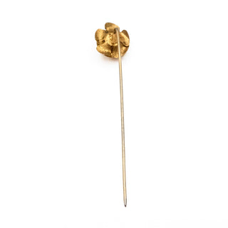 Vintage Gold Plated Rose Stick Pin