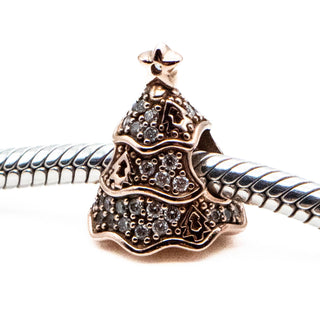 PANDORA Rose Rare Retired Twinkling Christmas Tree Charm