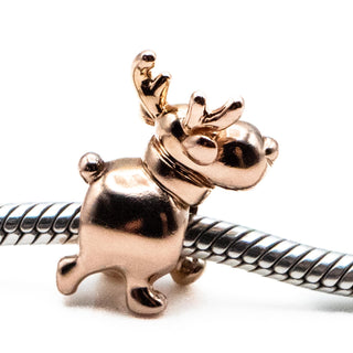 PANDORA Rose Retired Happy Reindeer Christmas Charm