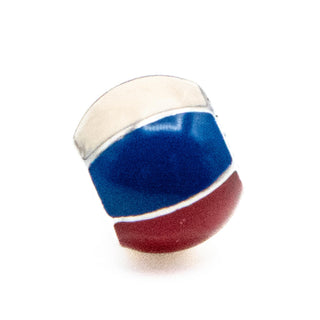 PANDORA Retired Beach Ball Sterling Silver Charm With Red White Blue Enamel