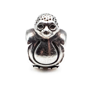 PANDORA Retired Penguin Sterling Silver Charm Animal Bead