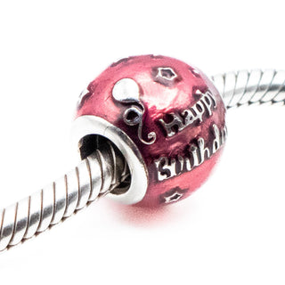 PANDORA Retired Happy Birthday Celebration Sterling Silver Charm