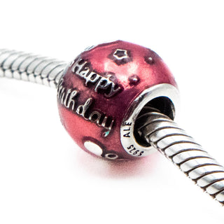 PANDORA Retired Happy Birthday Celebration Sterling Silver Charm