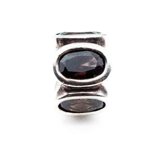 PANDORA Retired Brown Oval Lights Sterling Silver Charm