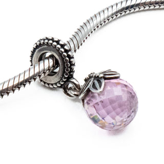 PANDORA Retired Morning Butterfly Lavender Sterling Silver Dangle Charm