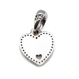PANDORA Retired Hearts of Friendship Sterling Silver Dangle Charm