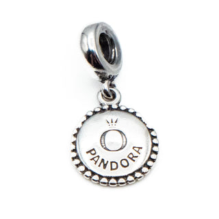 PANDORA Rare Retired Miami Travel Vacation Sterling Silver Dangle Charm