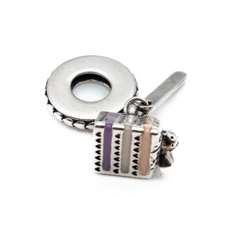 PANDORA Retired Celebration Cake Sterling Silver Dangle Charm