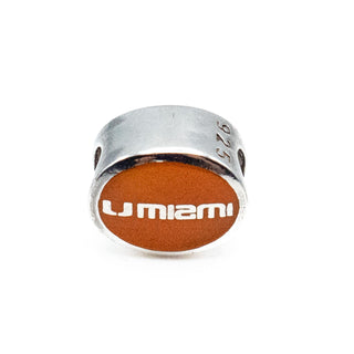 Miami University Hurricanes Sterling Silver Charm