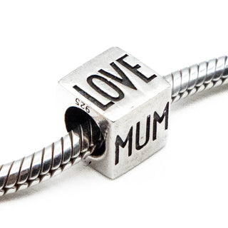 I Love Mum Sterling Silver Charm