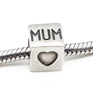 I Love Mum Sterling Silver Charm