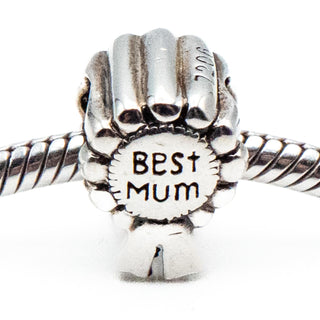 Best Mum Awards Ribbon Sterling Silver Charm