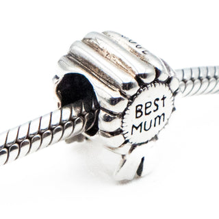 Best Mum Awards Ribbon Sterling Silver Charm