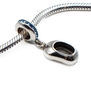 It's a Boy Sterling Silver Baby Bootie Dangle Charm