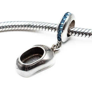 It's a Boy Sterling Silver Baby Bootie Dangle Charm
