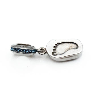 It's a Boy Sterling Silver Baby Bootie Dangle Charm